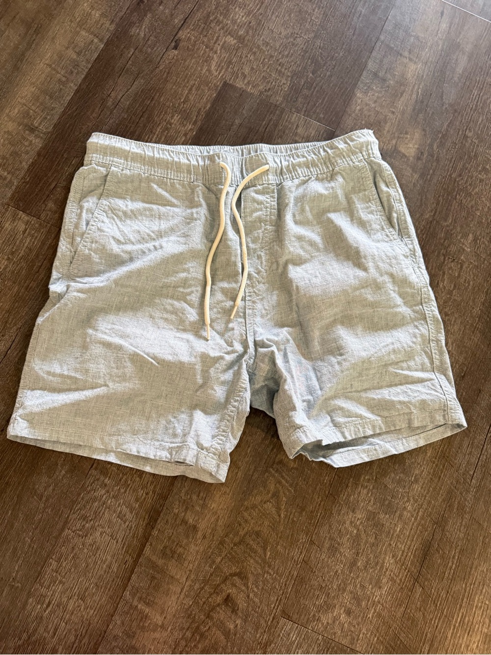 H&M Light Gray Drawstring Casual Cargo Shorts